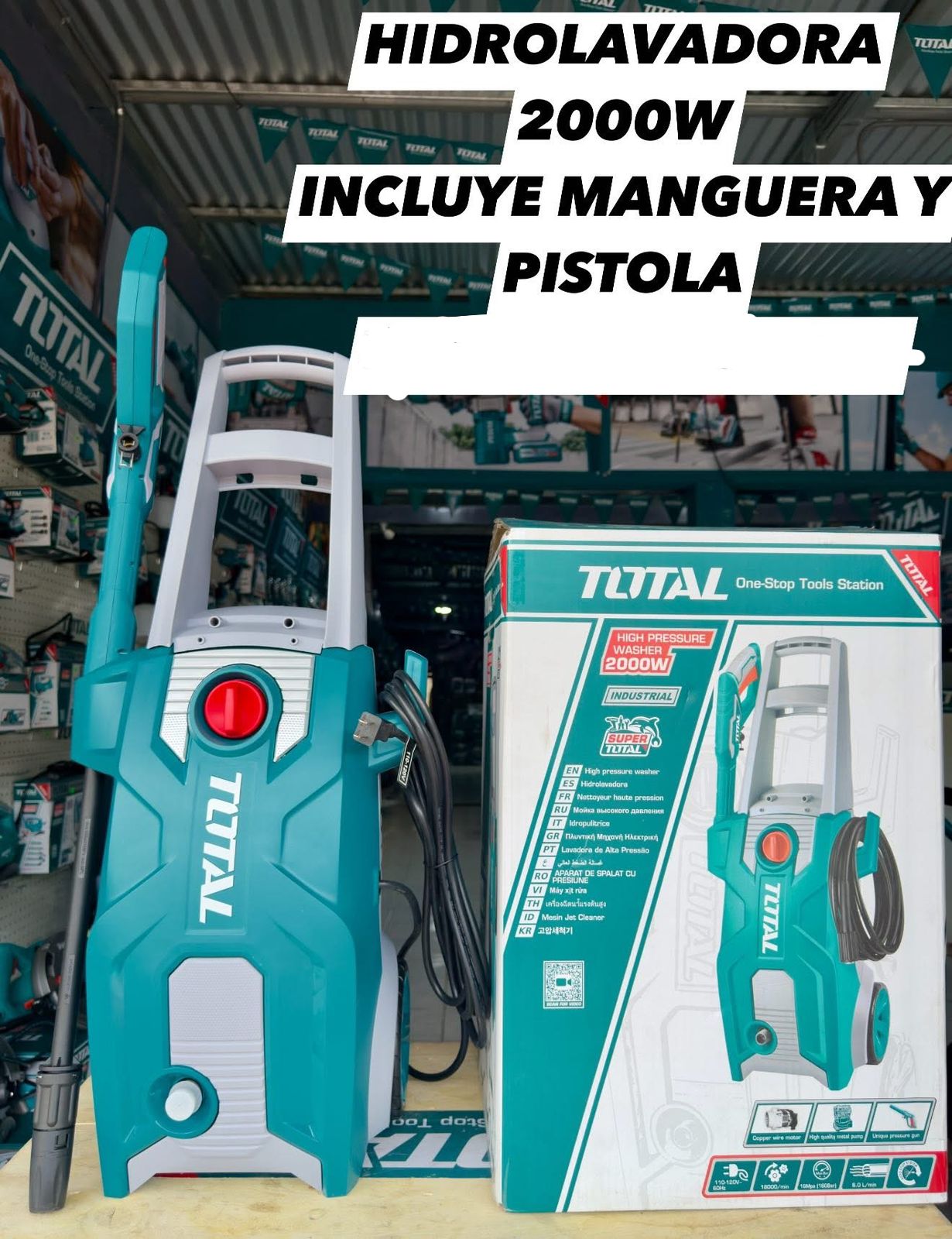 HIDROLAVADORA 2000W TOTAL UTGT11376